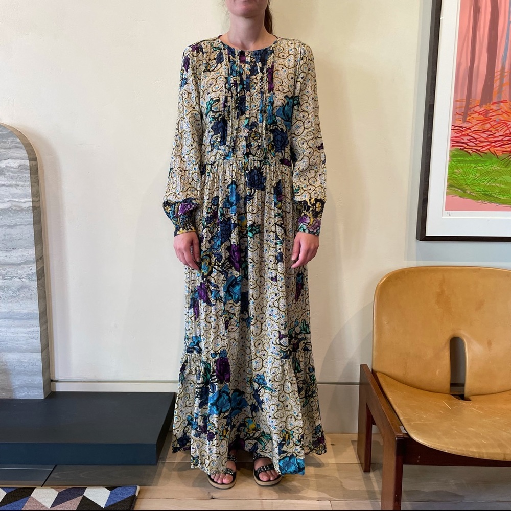 Warm brand printed cotton dress